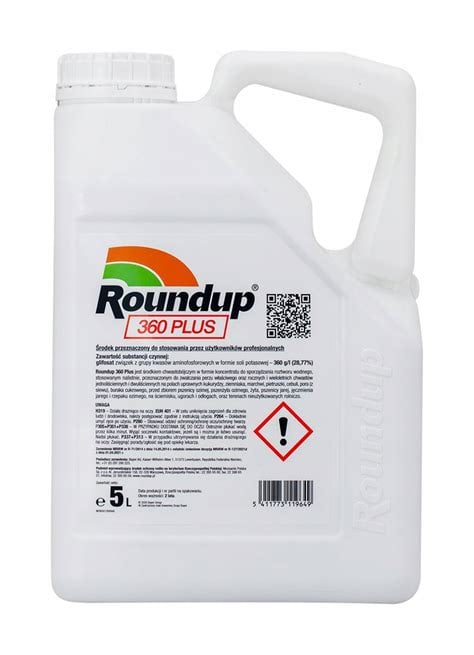 Roundup 360 Plus – Désherbant glyphosate 5L